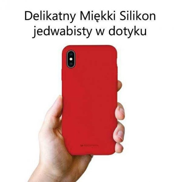 Husa din silicon Mercury Samsung S21+ G996 czerwony/rosu