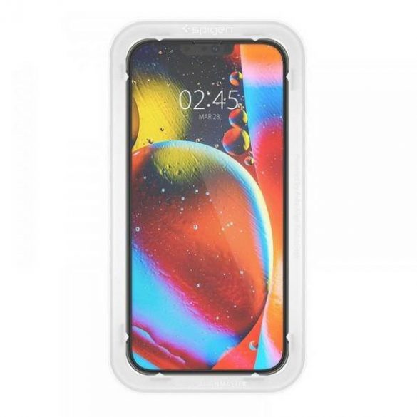 Spigen Alm Glass FC iPhone 13/13 Pro 2 szt. szkło hartowane czarna ramka AGL03387 protector de ecran