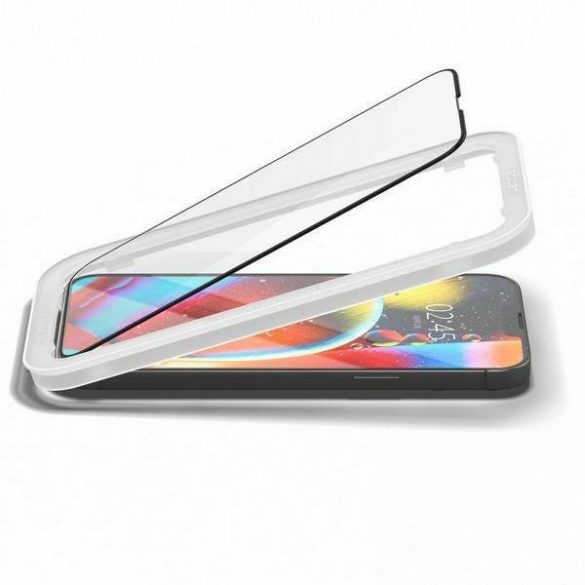 Spigen Alm Glass FC iPhone 13/13 Pro 2 szt. szkło hartowane czarna ramka AGL03387 protector de ecran