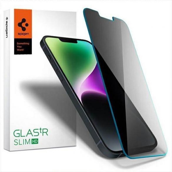 Spigen Glas.TR Slim iPhone 14/13 Pro/13 Privacy AGL05211 szkło hartowane AGL03393 protector de ecran