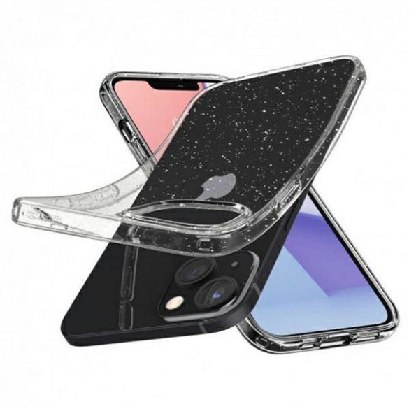 Spigen Cristal Lichid Glitter iPhone 13 / 14 / 15 6.1" cristal de cuarț 48110