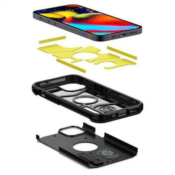 Husă Spigen Tough Armor pentru iPhone 13 6,1 inchi, neagră/czarny ACS03539