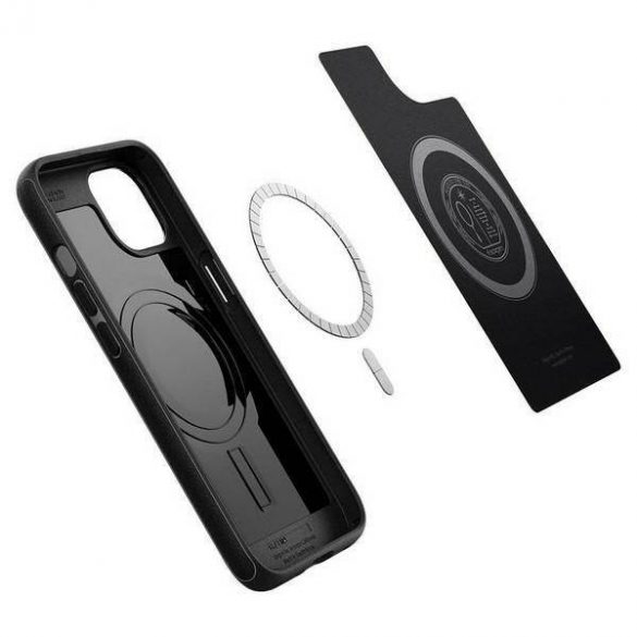 Spigen Mag Armor iPhone 13 / 14 / 15 6.1" czarny mat/negru mat ACS03546