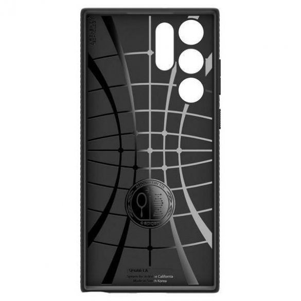 Husă Spigen Liquid Air Samsung S908 S22 Ultra neagră/neagră mat ACS03915