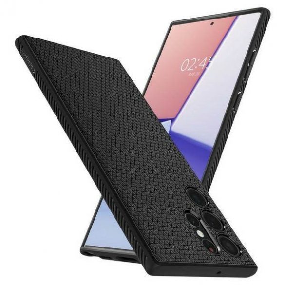 Husă Spigen Liquid Air Samsung S908 S22 Ultra neagră/neagră mat ACS03915