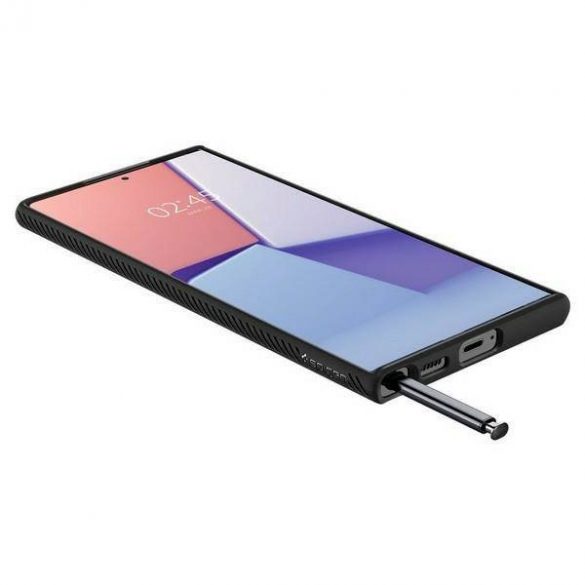 Husă Spigen Liquid Air Samsung S908 S22 Ultra neagră/neagră mat ACS03915