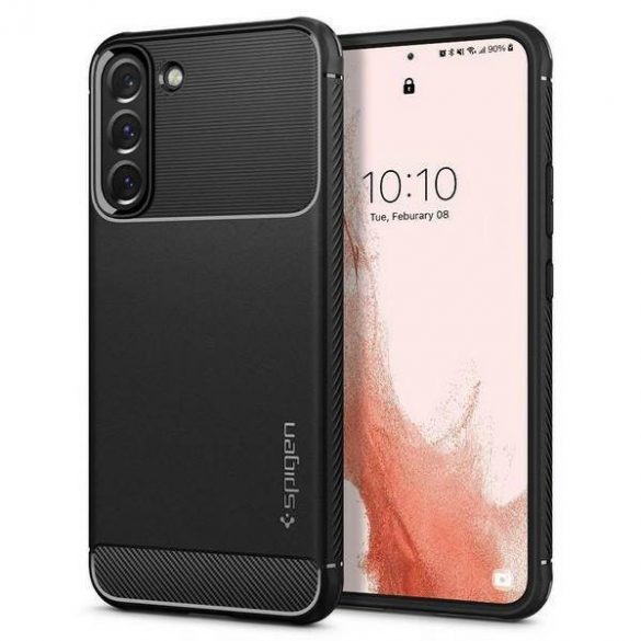 Husă Spigen Rugged Armor pentru Samsung S901 S22 negru/negru mat ACS03986