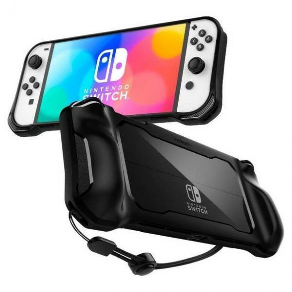 Carcasa Spigen Rugged Armor Nintendo Switch Oled czarny/negru mat ACS04020