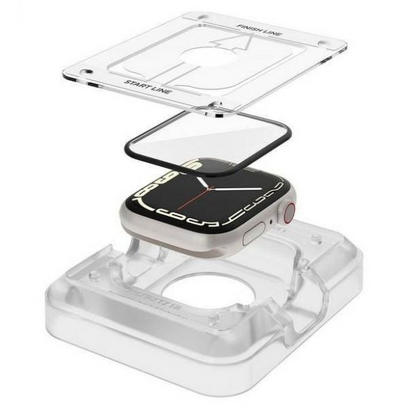 Spigen ProFlex EZ FIT Apple Watch 7 45mm 2szt./2buc AFL04051 Szkło Hybrydowe