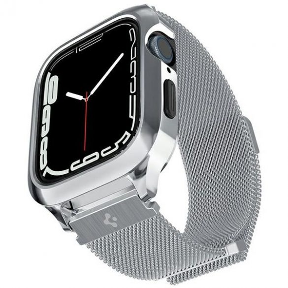 Spigen Metal Fit PRO Apple Watch 8/SE/7 /6/5/4 (44/45mm) srebrny/argintiu ACS04584