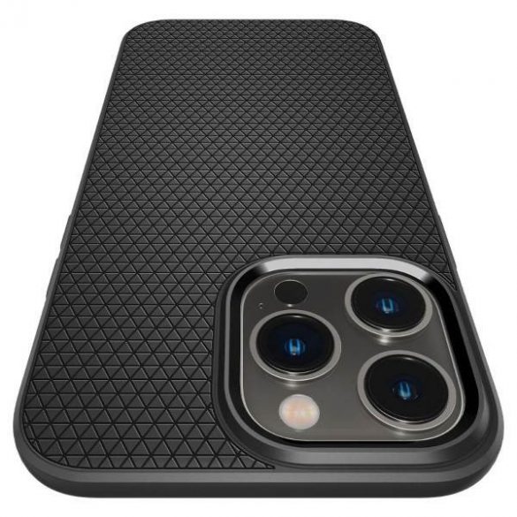 Husă Spigen Liquid Air pentru iPhone 14 Pro Max 6,7" negru/negru mat ACS04813