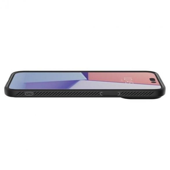 Husă Spigen Liquid Air pentru iPhone 14 Pro Max 6,7" negru/negru mat ACS04813