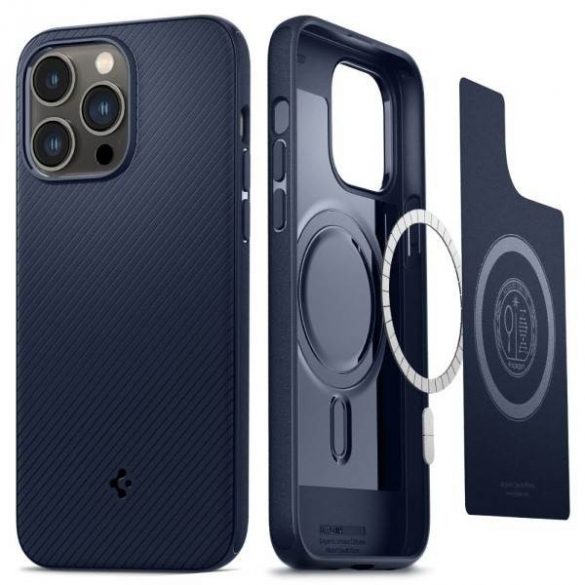 Husă Spigen Mag Armor pentru iPhone 14 Pro Max 6,7" granatow/bleumarin ACS04845