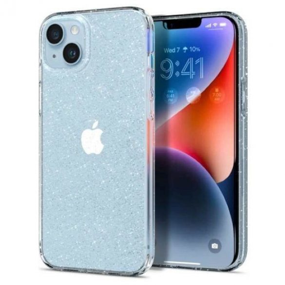 Spigen Cristal lichid Glitter iPhone 14 Plus / 15 Plus 6,7" Cristal cu sclipici ACS04888