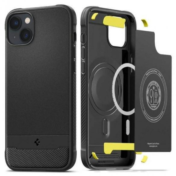 Spigen Rugged Armor MAG iPhone 14 Plus / 15 Plus 6,7" Magsafe czarny/negru mat ACS04890