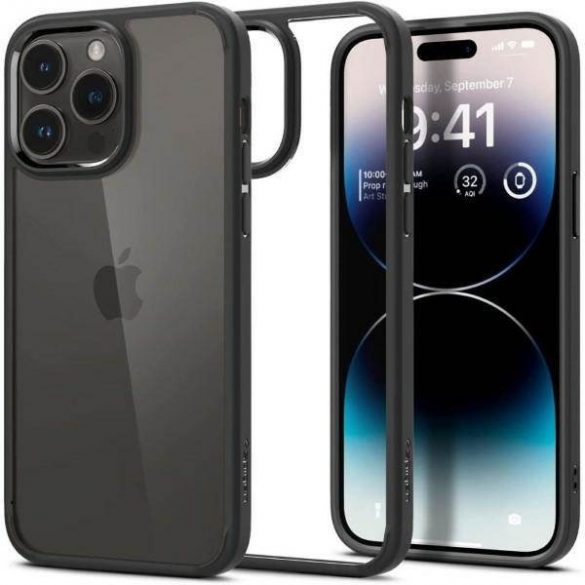 Husă Spigen Ultra Hybrid pentru iPhone 14 Pro 6,1" negru/negru mat ACS04961