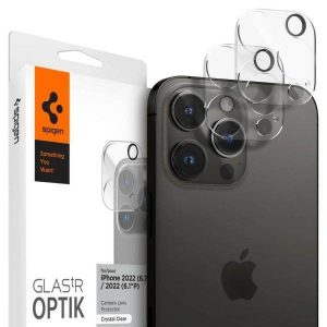 Spigen Optik.Tr Camera iPhone 14 Pro/14 Pro Max Lentile 2szt./2buc przezroczysty/crystal clear AGL05228 protectie de ecran