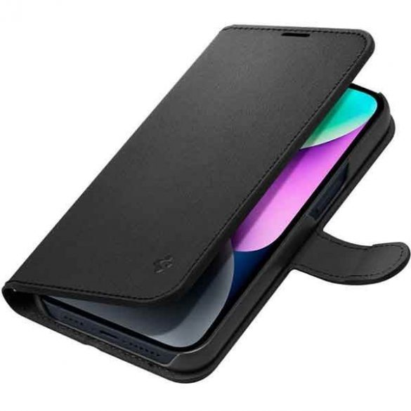 Portofel Spigen S iPhone 14 / 15 / 13 6,1" czarny/negru ACS05421