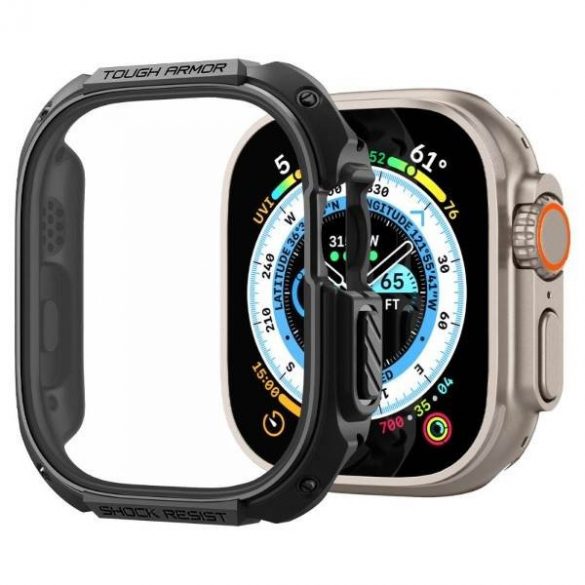 Spigen Tough Armor Apple Watch Ultra 49 mm czarny/metal black ACS05457