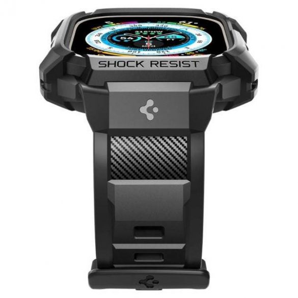 Carcasă Spigen Rugged Armor Pro Apple Watch Ultra 49 mm, neagră/czarny ACS05460