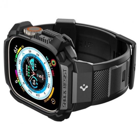 Carcasă Spigen Rugged Armor Pro Apple Watch Ultra 49 mm, neagră/czarny ACS05460