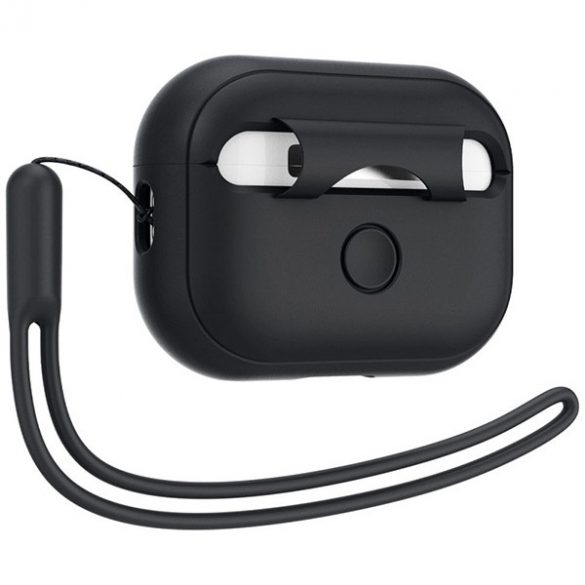 Curea de fixare din silicon Spigen AirPods Pro 1/2 czarny/negru ACS05479