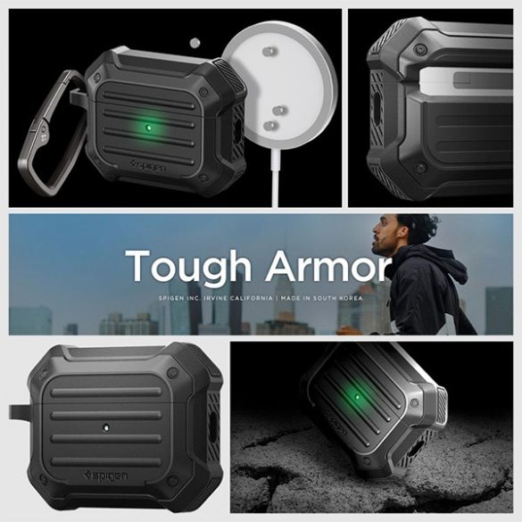 Spigen Tough Armor MAG AirPods Pro 1/2 Magsafe czarny/negru ACS05480