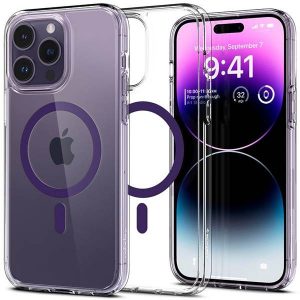 Husa Spigen Ultra Hybrid MAG iPhone 14 Pro Max 6,7" Magsafe fioletowy/deep purple ACS05581