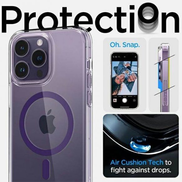 Husa Spigen Ultra Hybrid MAG iPhone 14 Pro Max 6,7" Magsafe fioletowy/deep purple ACS05581