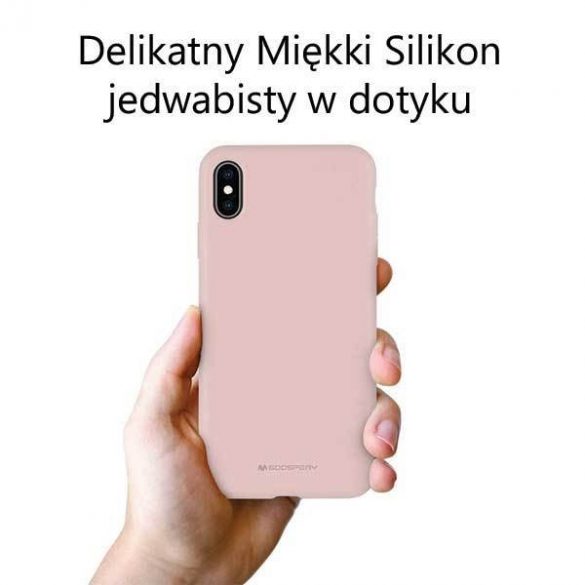 Husă din silicon Mercury pentru iPhone 13 Pro 6,1" rożowo-piaskowy/nisip roz