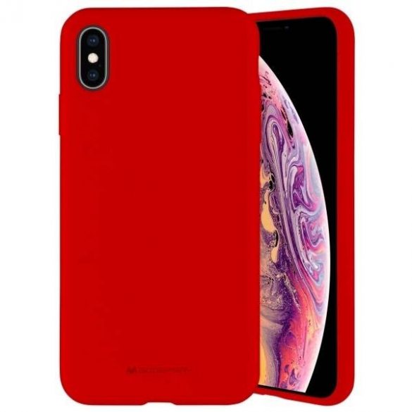 Husă Mercury din silicon pentru iPhone 13 Pro Max, 6,7 inchi, culoare roșie