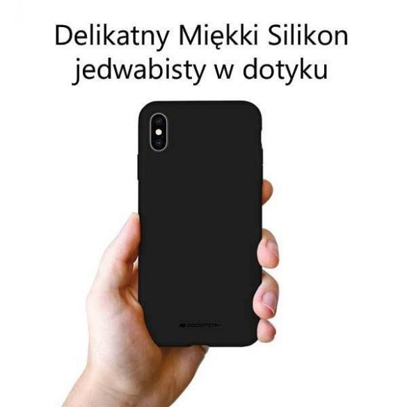 Husă din silicon Mercury Samsung S22+ S906 czarny/negru