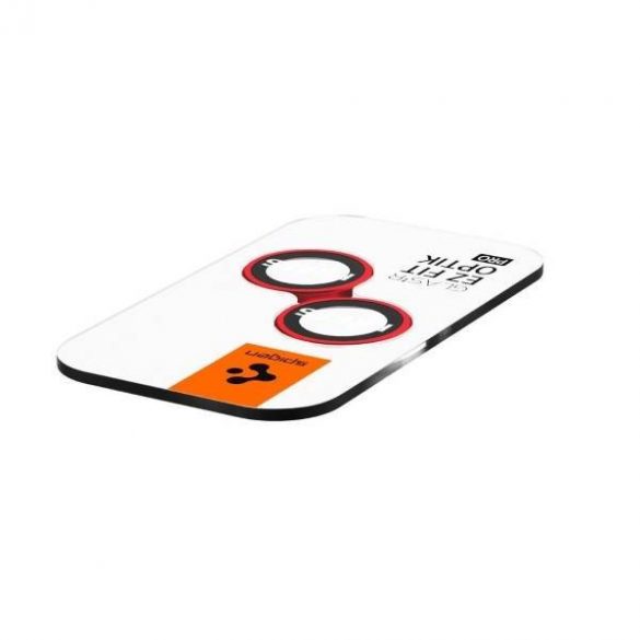 Spigen Optik.Tr Camera iPhone 14/14 Plus EZ FIT Lens 2szt./2buc czerwony/red AGL05605 protectie ecran