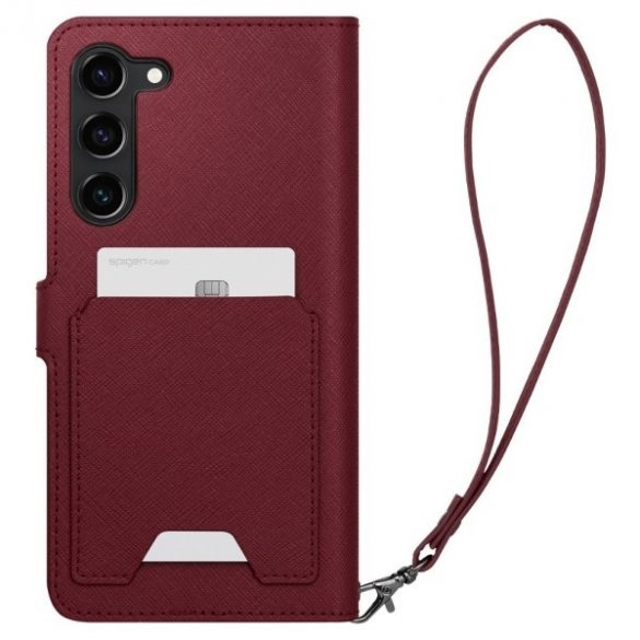 Portofel Spigen S" Plus Sam S23+ S916 burgundowy/burgundy ACS05678"