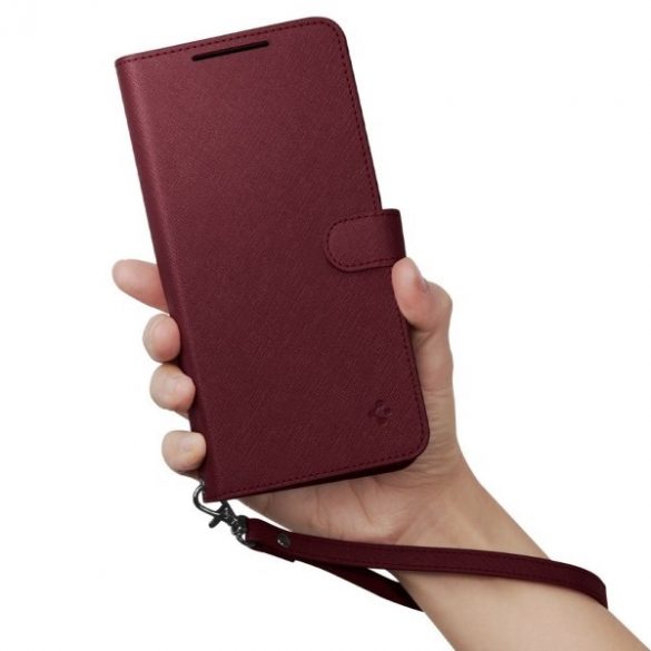 Portofel Spigen S" Plus Sam S23+ S916 burgundowy/burgundy ACS05678"