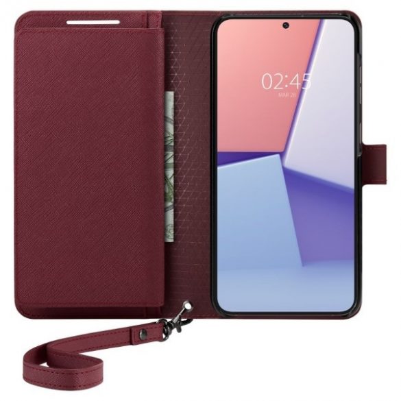 Portofel Spigen S" Plus Sam S23+ S916 burgundowy/burgundy ACS05678"