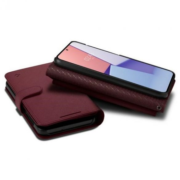 Portofel Spigen S" Plus Sam S23+ S916 burgundowy/burgundy ACS05678"