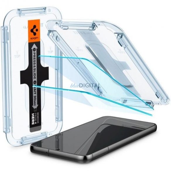 Spigen Glas.TR Samsung S23+ 2szt./2buc "EZ FIT" AGL05952 szkło hartowane protector de ecran