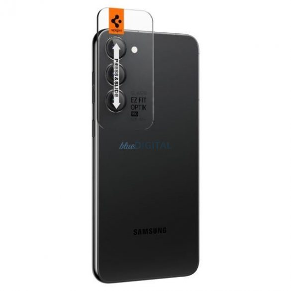 Aparat foto Spigen Optik Pro Samsung S23/S23+ 2szt./2buc czarny/negru AGL05962 protector de ecran