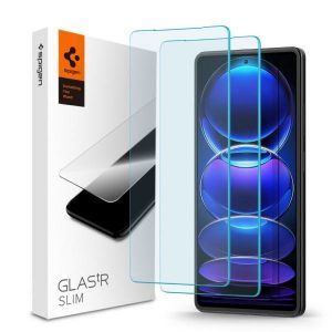 Spigen Glas.TR Slim Xiaomi Redmi Note 12 Pro 5G/12 Pro+ Plus 5G 2szt./2pcs AGL06045 Folie sticlă hartowane