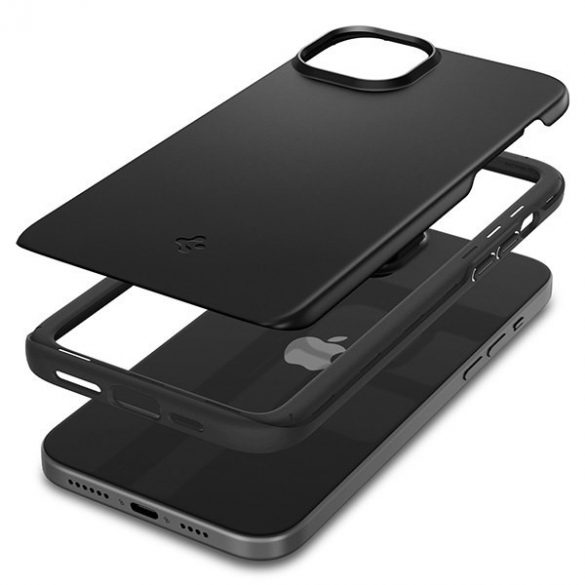 Spigen Thin Fit iPhone 15 / 14 / 13 6.1" negru / negru ACS06776