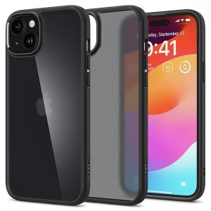 Spigen Ultra Hybrid iPhone 15 / 14 / 13 6.1" negru înghețat ACS06797