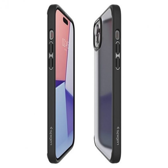 Spigen Ultra Hybrid iPhone 15 / 14 / 13 6.1" negru înghețat ACS06797