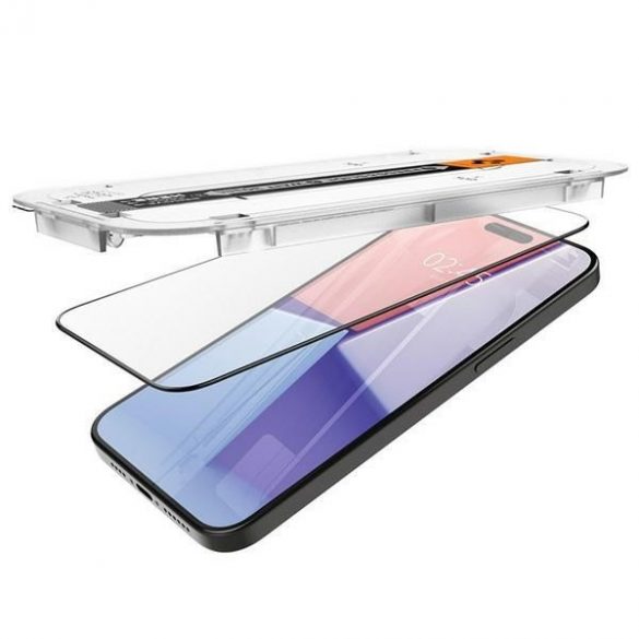 Spigen Glas.TR FC iPhone 15 Pro Max 6.7 "EZ FIT" 2 szt. szkło hartowane czarna ramka AGL06873"