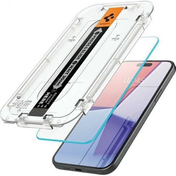 Spigen Glas.TR iPhone 15 Pro Max 6.7 "EZ FIT" transparent szkło hartowane AGL06878"