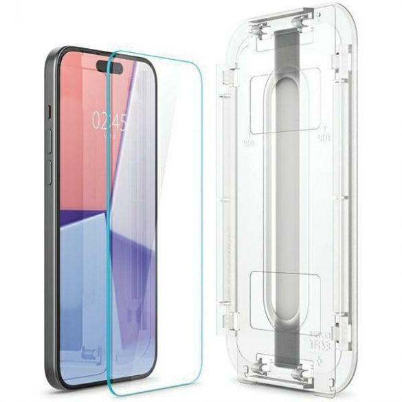 Spigen Glas.TR iPhone 15 Pro Max 6.7 "EZ FIT" transparent szkło hartowane AGL06878"