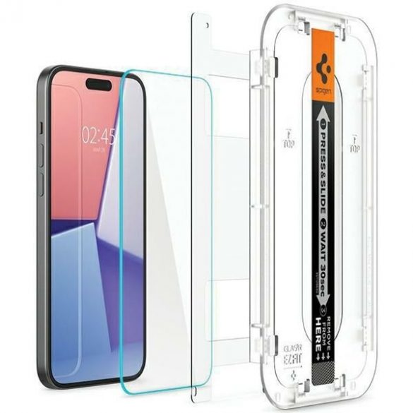 Spigen Glas.TR iPhone 15 Pro Max 6.7 "EZ FIT" transparent szkło hartowane AGL06878"