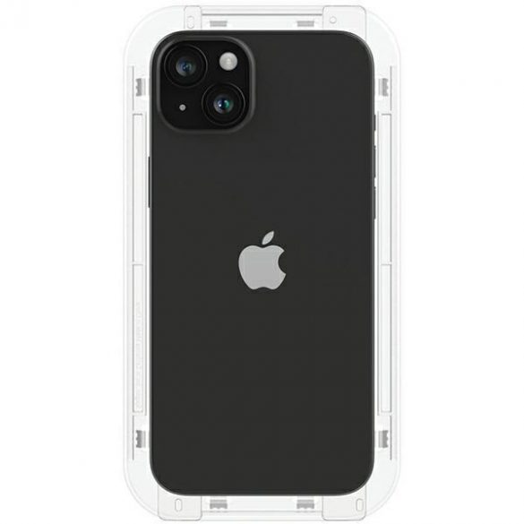 Spigen Glas.TR FC iPhone 15 Plus 6.7 "EZ FIT" 2 szt. szkło hartowane czarna ramka AGL06884"