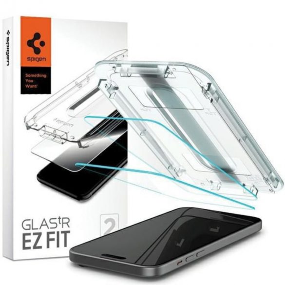 Spigen Glas.TR iPhone 15 6.1 "EZ FIT" 2 szt. clear szkło hartowane AGL06903"