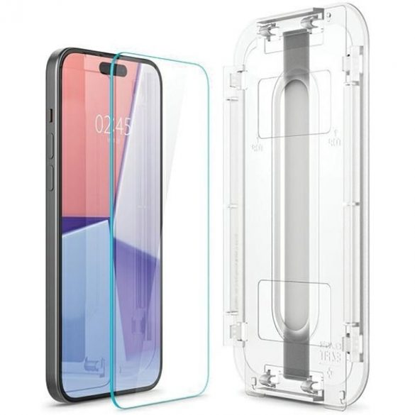 Spigen Glas.TR iPhone 15 6.1 "EZ FIT" transparent szkło hartowane AGL06907"